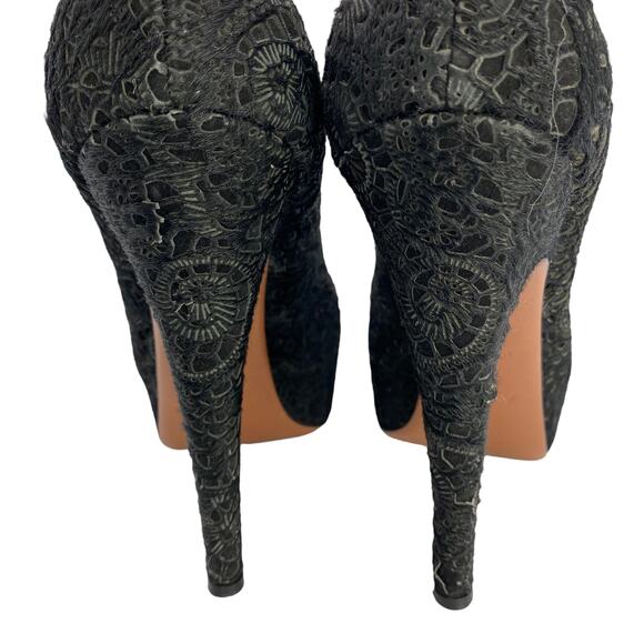 Alaia 40 Black Calfskin Leather Stiletto Heels - Picture 10 of 12